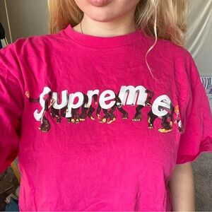Supreme Kids Hot Pink Graphic Tee